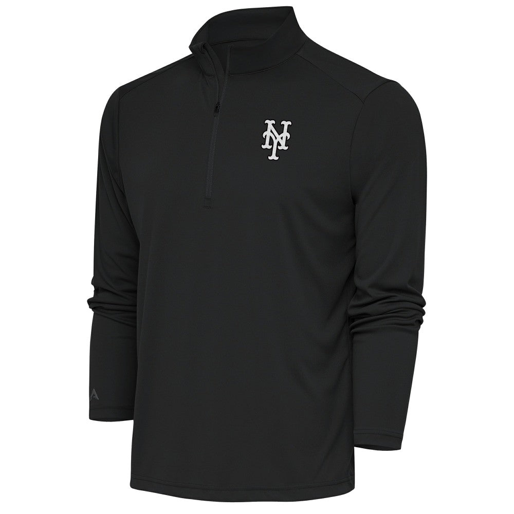 New York Mets Antigua Metallic Tribute Quarter-Zip Top | MLB For sale