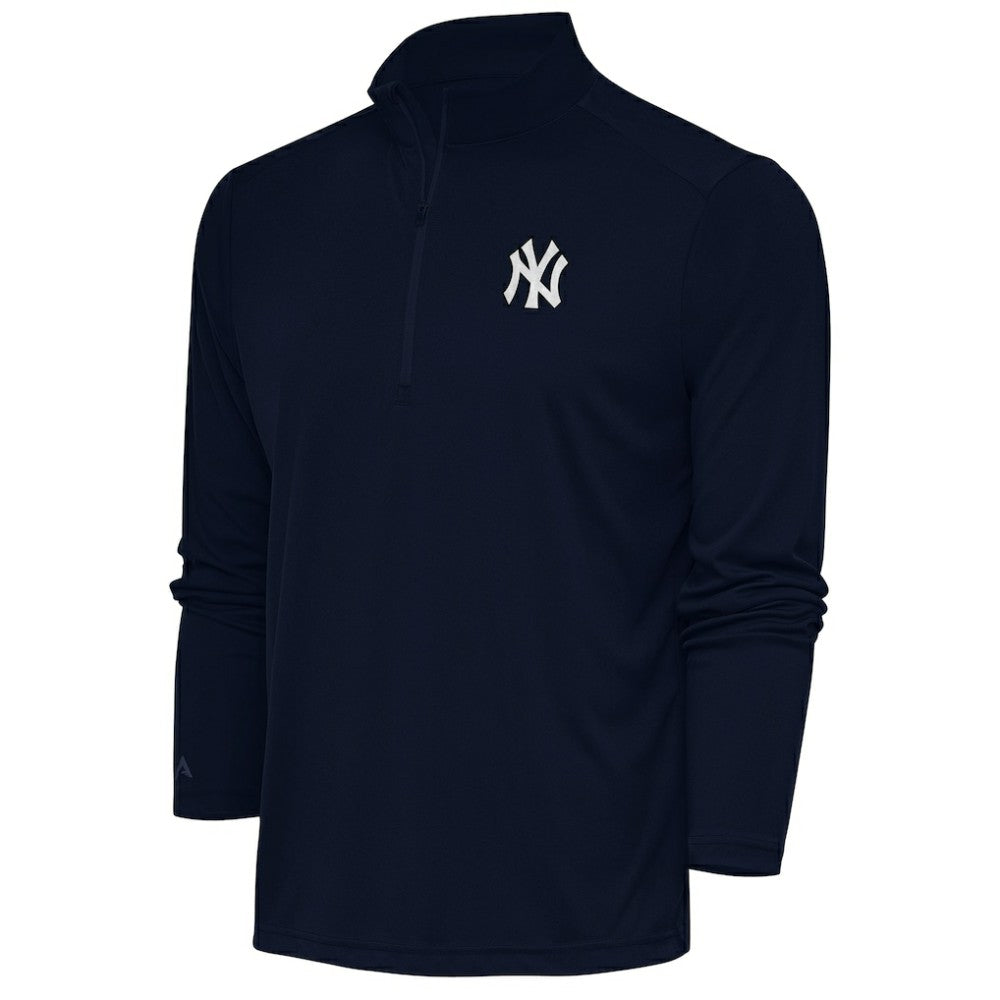 New York Yankees Antigua Metallic Tribute Quarter-Zip Top | MLB Discount