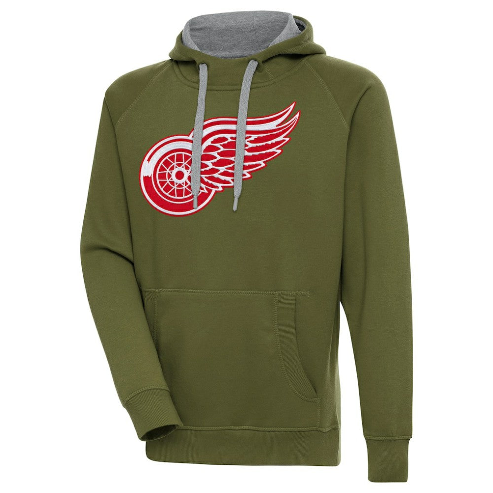 Detroit Red Wings Antigua Victory Pullover Hoodie On Sale