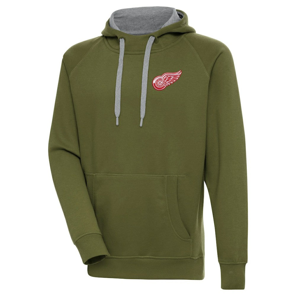 Detroit Red Wings Antigua Victory Pullover Hoodie Outlet