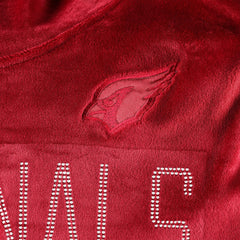Arizona Cardinals  DKNY Sport Women's Deliliah Rhinestone Funnel Neck Pullover Sweatshirt