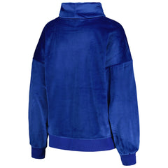Los Angeles Rams  DKNY Sport Women's Deliliah Rhinestone Funnel Neck Pullover Sweatshirt