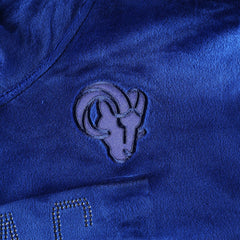 Los Angeles Rams  DKNY Sport Women's Deliliah Rhinestone Funnel Neck Pullover Sweatshirt