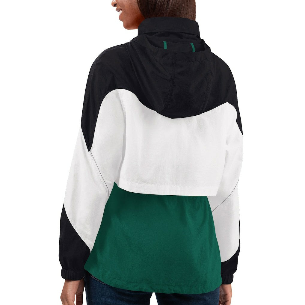 New York Jets  G-III 4Her by Carl Banks Women's Tie Breaker Lightweight Quarter-Zip Jacket