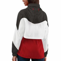 Tampa Bay Buccaneers  G-III 4Her by Carl Banks Women's Tie Breaker Lightweight Quarter-Zip Jacket