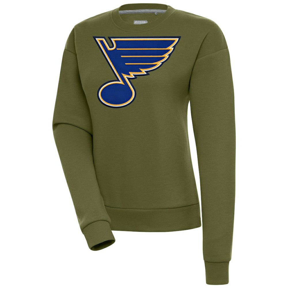 St. Louis Blues Antigua Women's Victory Pullover Sweatshirt On Sale