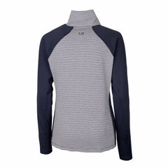 Milwaukee Brewers Cutter & Buck Women's DryTec Forge Tonal Stripe Half-Zip Top | MLB Sale