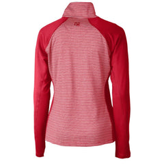 Philadelphia Phillies Cutter & Buck Women's DryTec Forge Tonal Stripe Half-Zip Top | MLB New