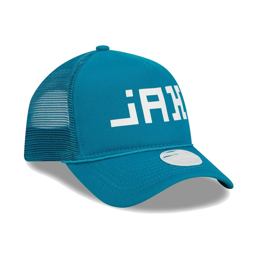 Jacksonville Jaguars New Era Women's McGee Trucker 9FORTY Adjustable Hat