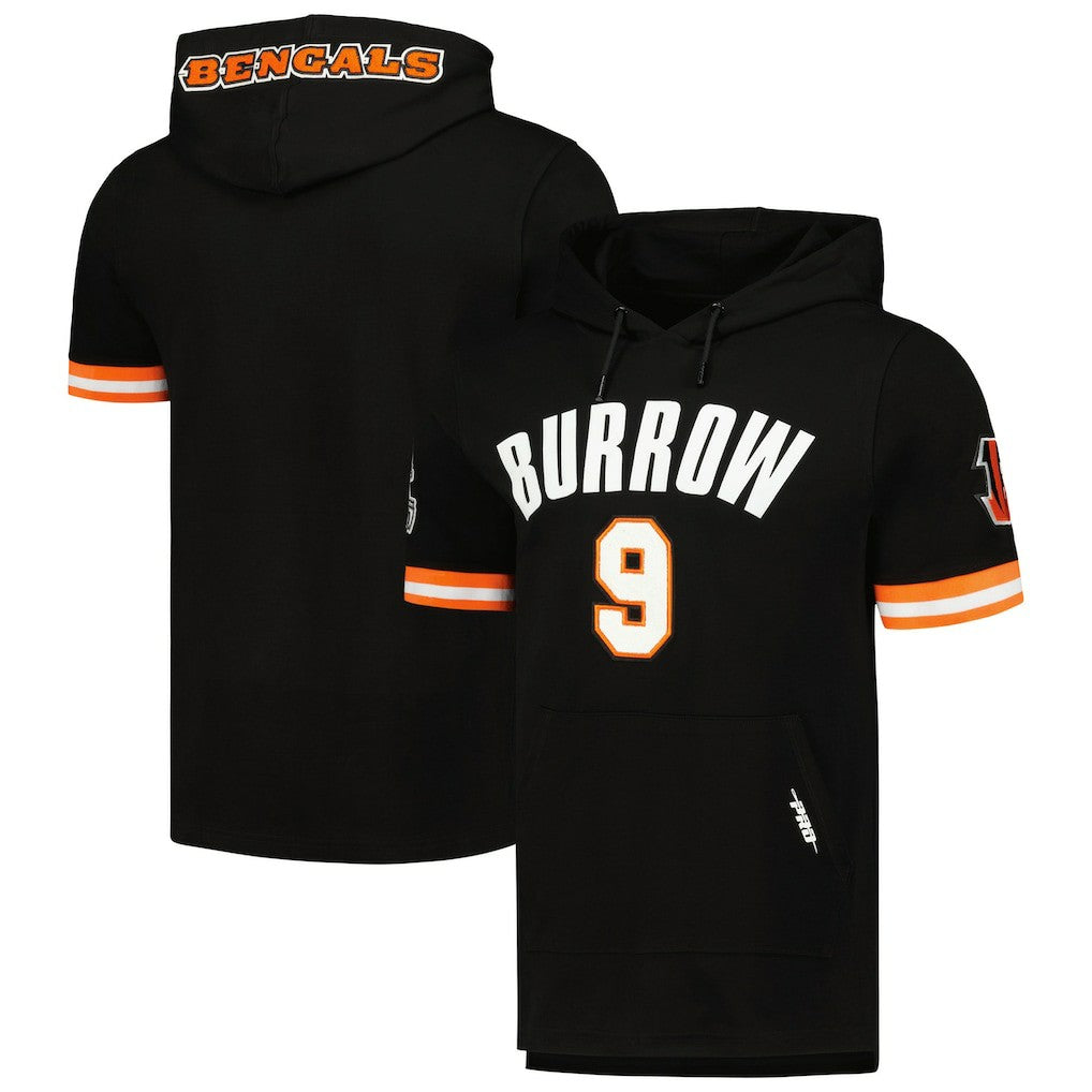 Cincinnati Bengals  Joe Burrow  Pro Standard Player Name & Number Hoodie T-Shirt