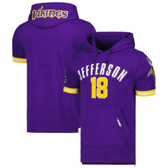 Minnesota Vikings  Justin Jefferson  Pro Standard Player Name & Number Hoodie T-Shirt