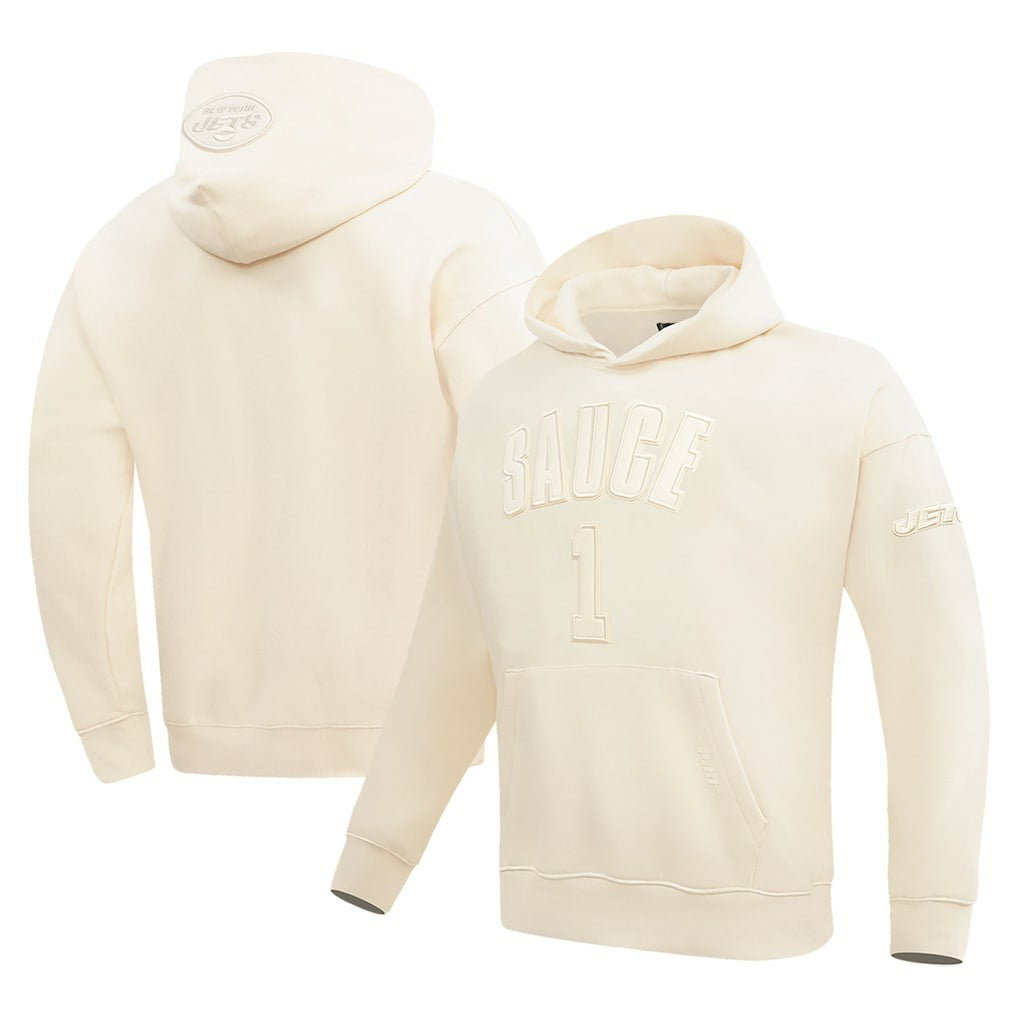 New York Jets  Ahmad Sauce Gardner  Pro Standard Player Name & Number Pullover Hoodie