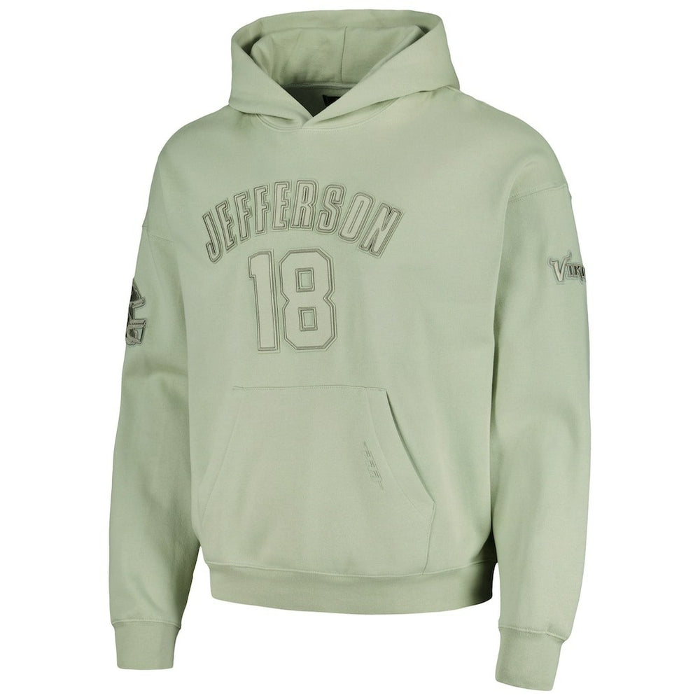 Minnesota Vikings  Justin Jefferson  Pro Standard Player Name & Number Pullover Hoodie