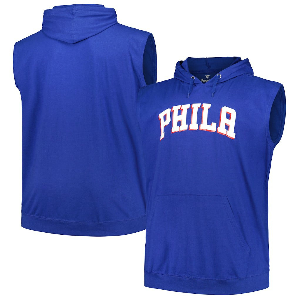 Philadelphia 76ers Big & Tall Jersey Muscle Pullover Hoodie Discount