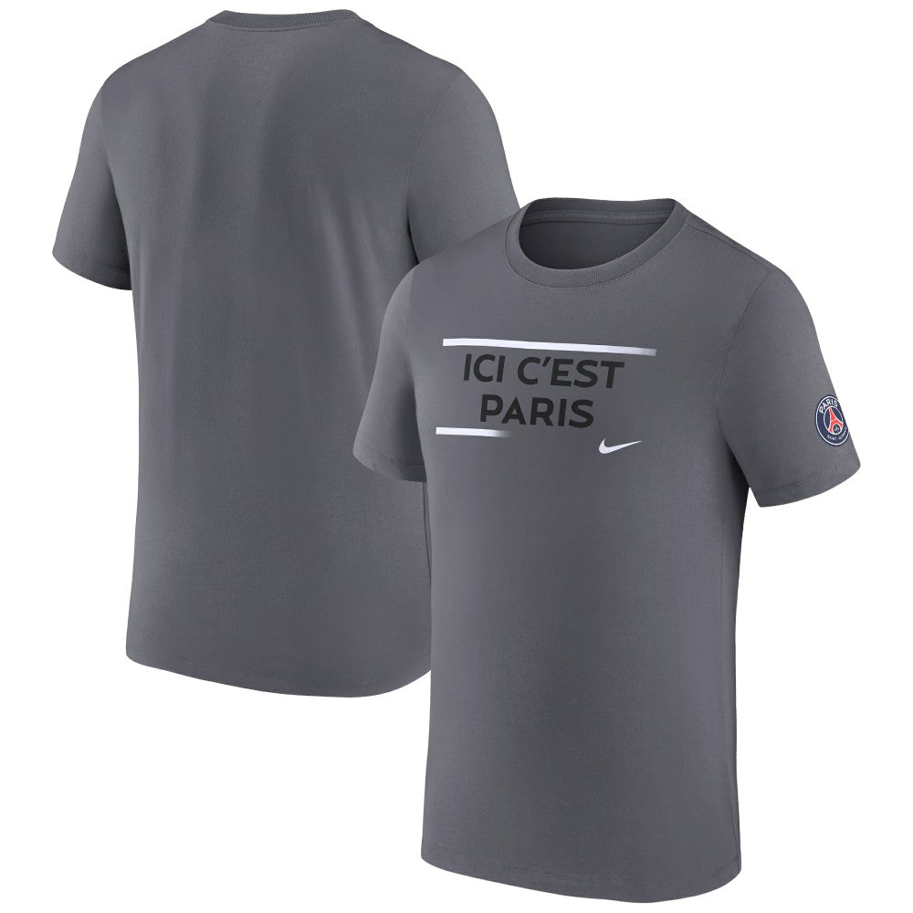 Paris Saint-Germain Verbiage T-Shirt Gray - Nike