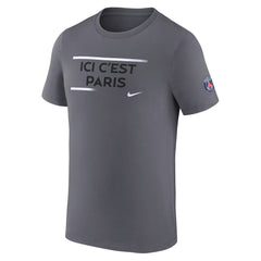 Paris Saint-Germain Verbiage T-Shirt Gray - Nike