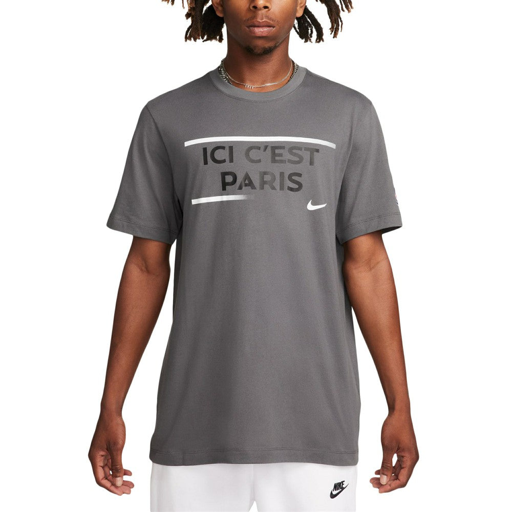 Paris Saint-Germain Verbiage T-Shirt Gray - Nike