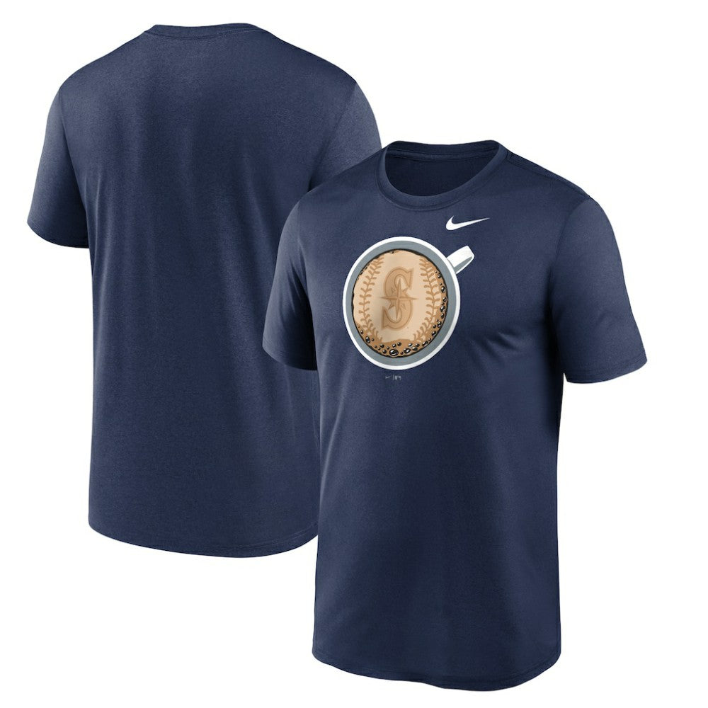 Seattle Mariners Nike Coffee Hometown Legend Performance T-Shirt | MLB Sale