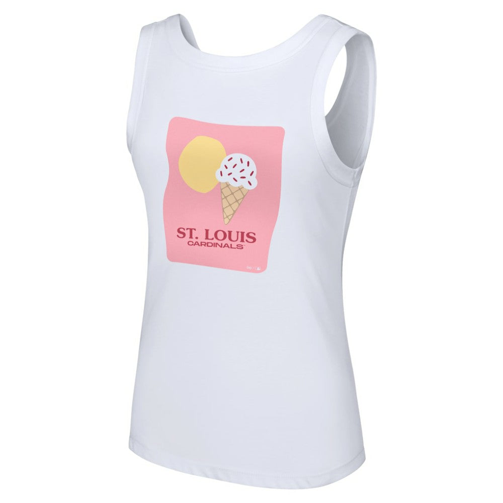 St. Louis Cardinals Lusso Style Women's Lindy Tank Top | MLB Discount