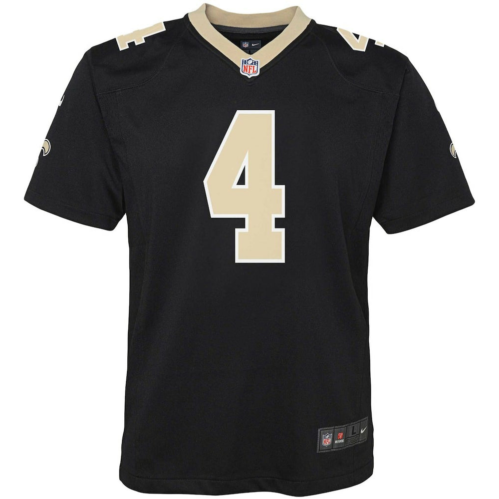 New Orleans Saints Nike Derek Carr  Youth Game Jersey