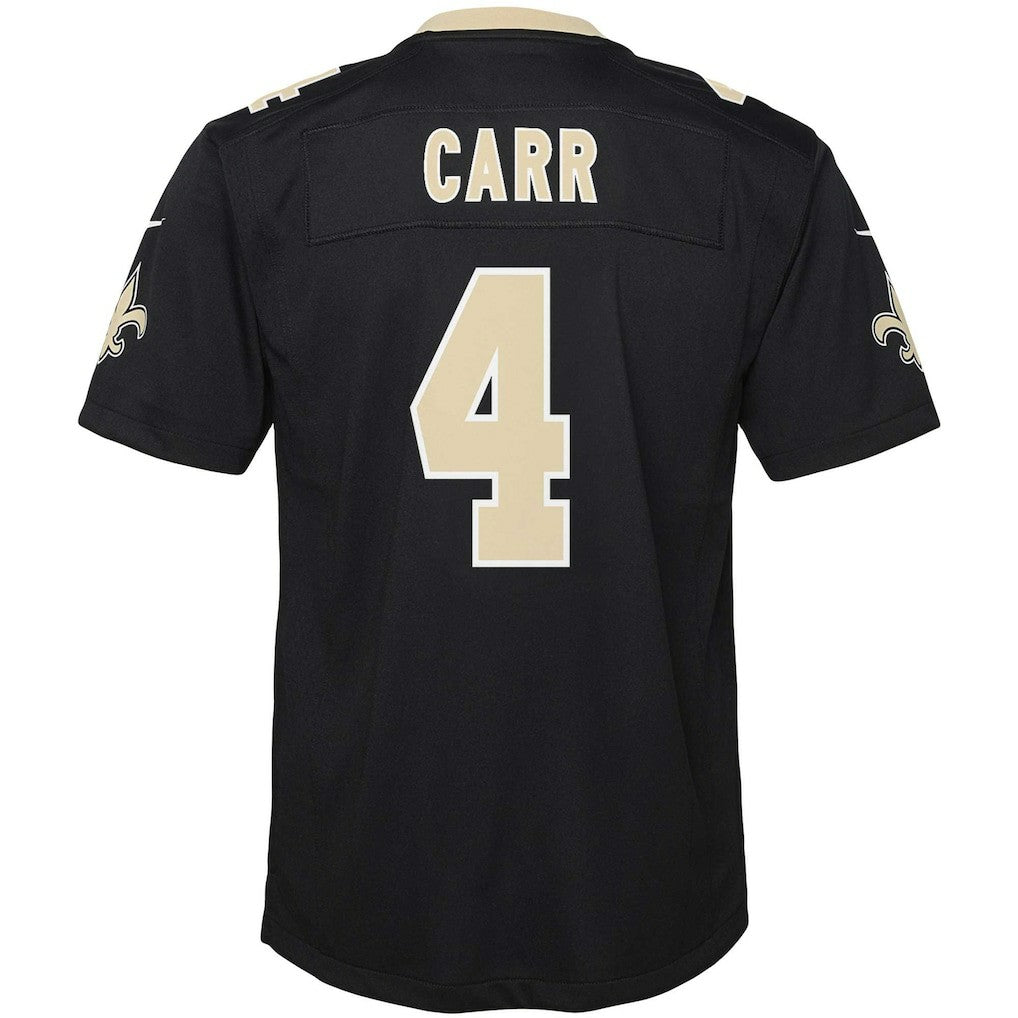 New Orleans Saints Nike Derek Carr  Youth Game Jersey