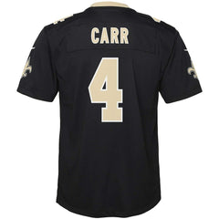 New Orleans Saints Nike Derek Carr  Youth Game Jersey