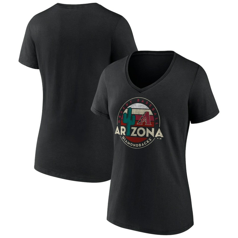 Arizona Diamondbacks Women's Hometown Desert Baseball V-Neck T-Shirt | MLB New