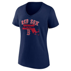 Boston Red Sox Women's Hometown Nation V-Neck T-Shirt | MLB Outlet