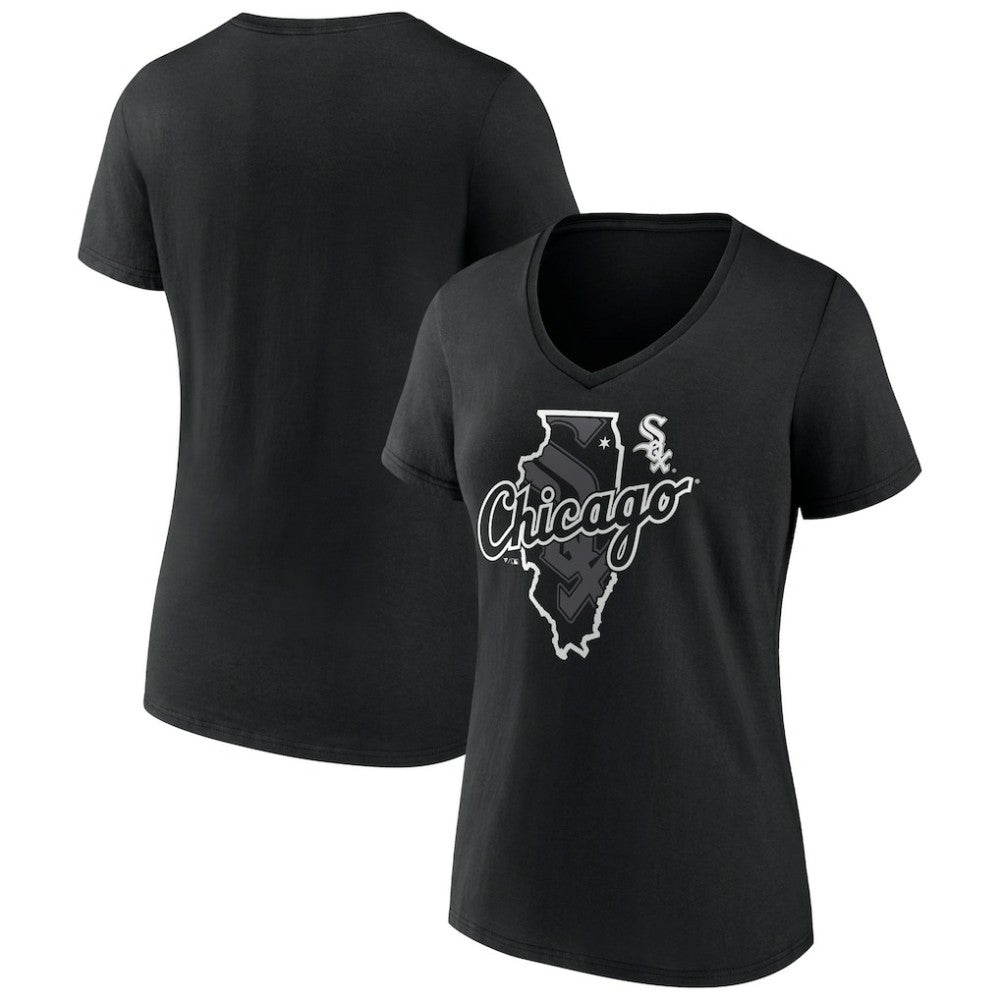 Chicago White Sox Women's Hometown Sox State V-Neck T-Shirt | MLB For sale