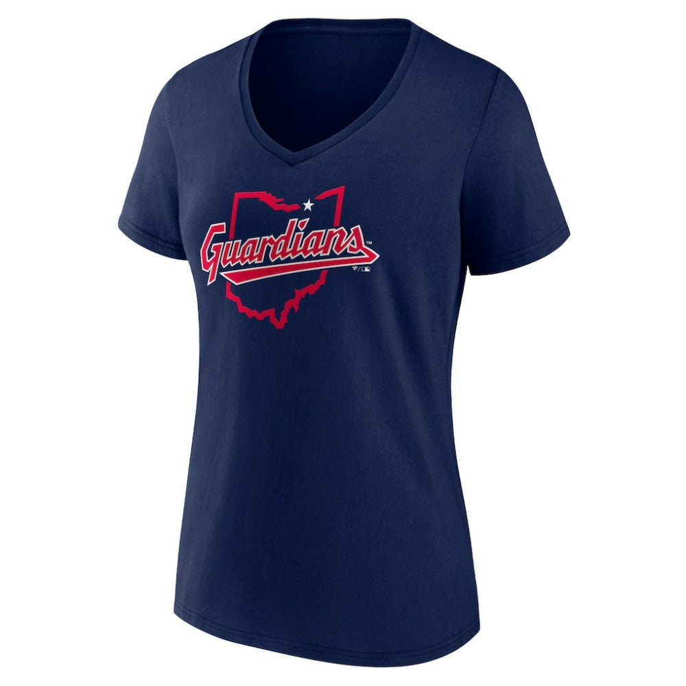 Cleveland Guardians Women's Hometown State Guard V-Neck T-Shirt | MLB Shop
