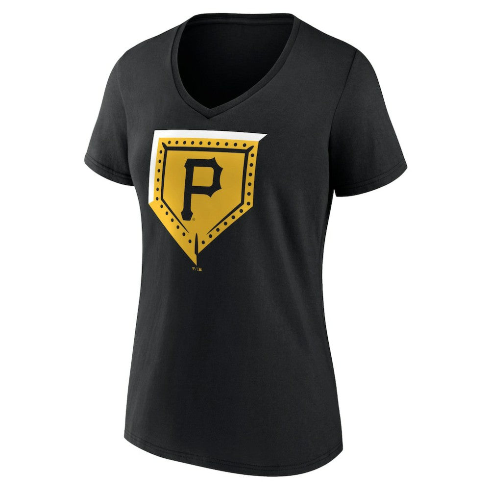 Pittsburgh Pirates Women's Hometown Steel Plate V-Neck T-Shirt | MLB Online