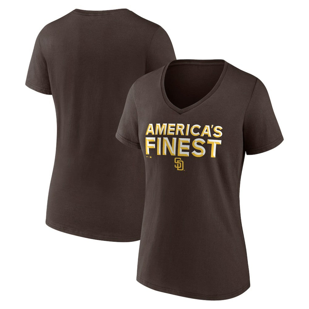 San Diego Padres Women's Hometown 619 Beisbol V-Neck T-Shirt | MLB Sale