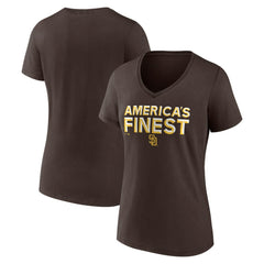 San Diego Padres Women's Hometown 619 Beisbol V-Neck T-Shirt | MLB Sale