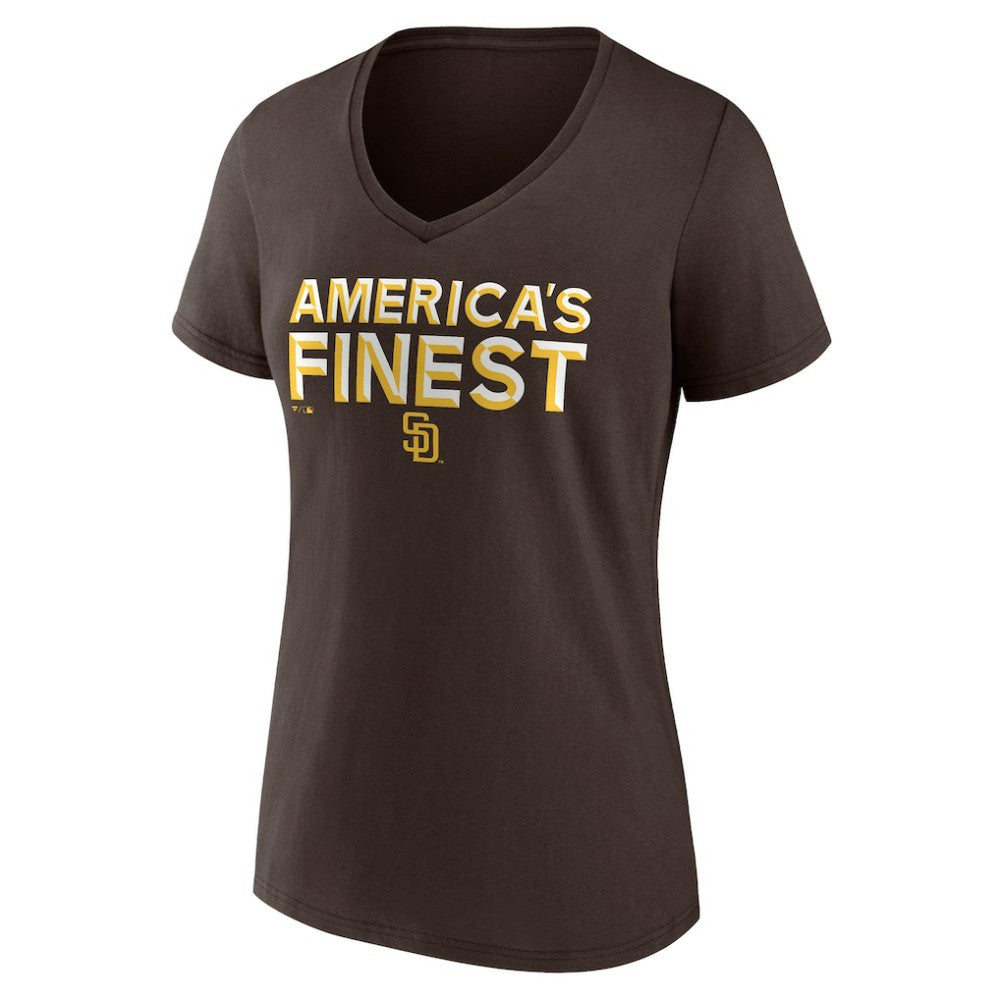 San Diego Padres Women's Hometown 619 Beisbol V-Neck T-Shirt | MLB Sale
