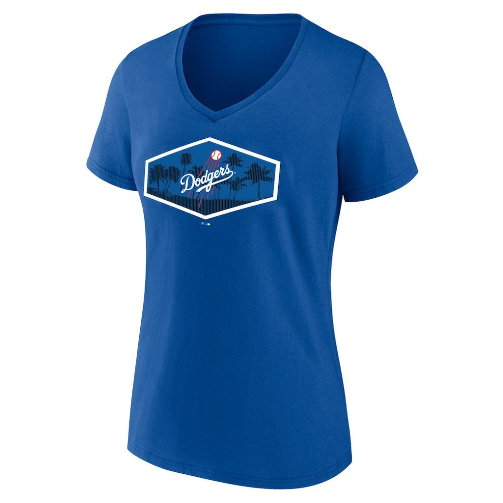 Los Angeles Dodgers Women's Hometown Scoreboard V-Neck T-Shirt | MLB Online