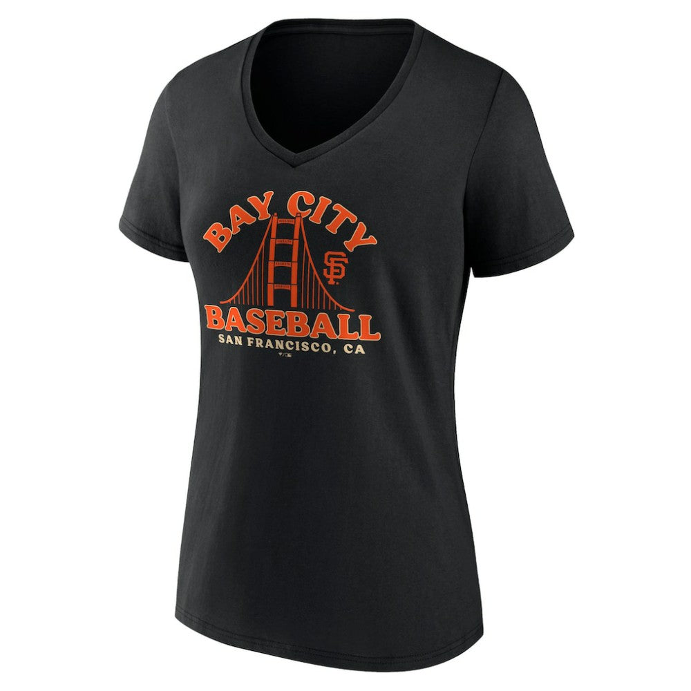 San Francisco Giants Women's Hometown Bay City Baseball V-Neck T-Shirt | MLB Near me