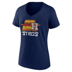 Houston Astros Women's Hometown Throwback Stros V-Neck T-Shirt | MLB Shop