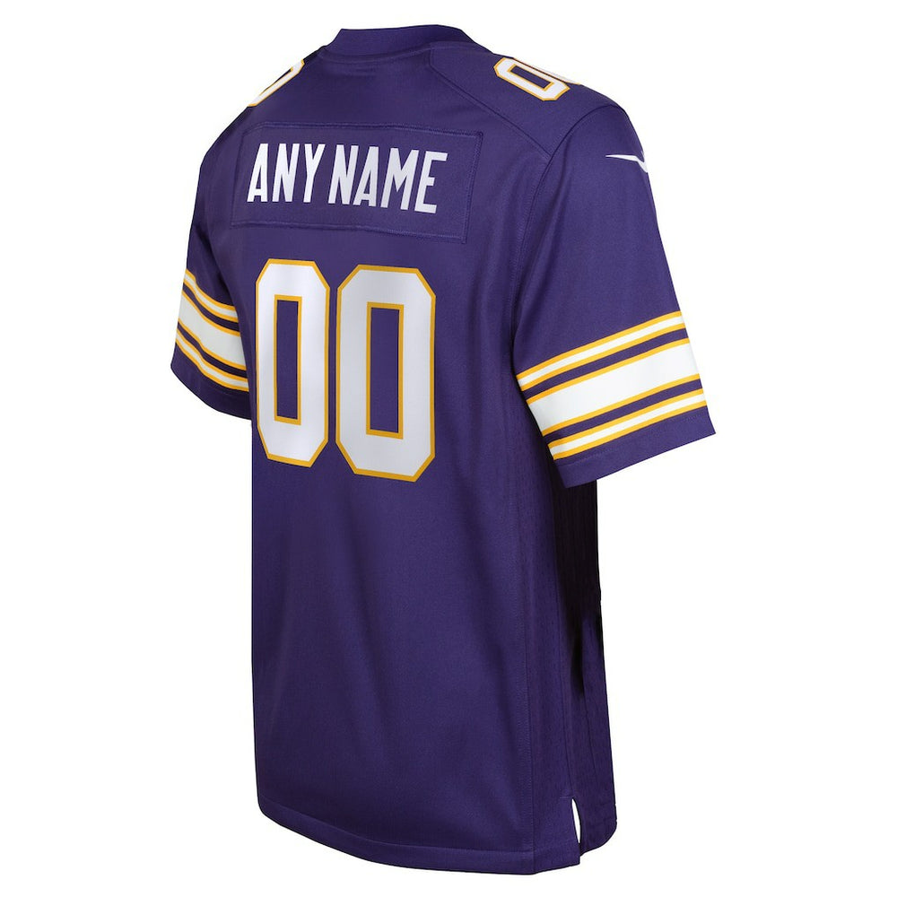 Minnesota Vikings Nike Youth Classic Custom Game Jersey