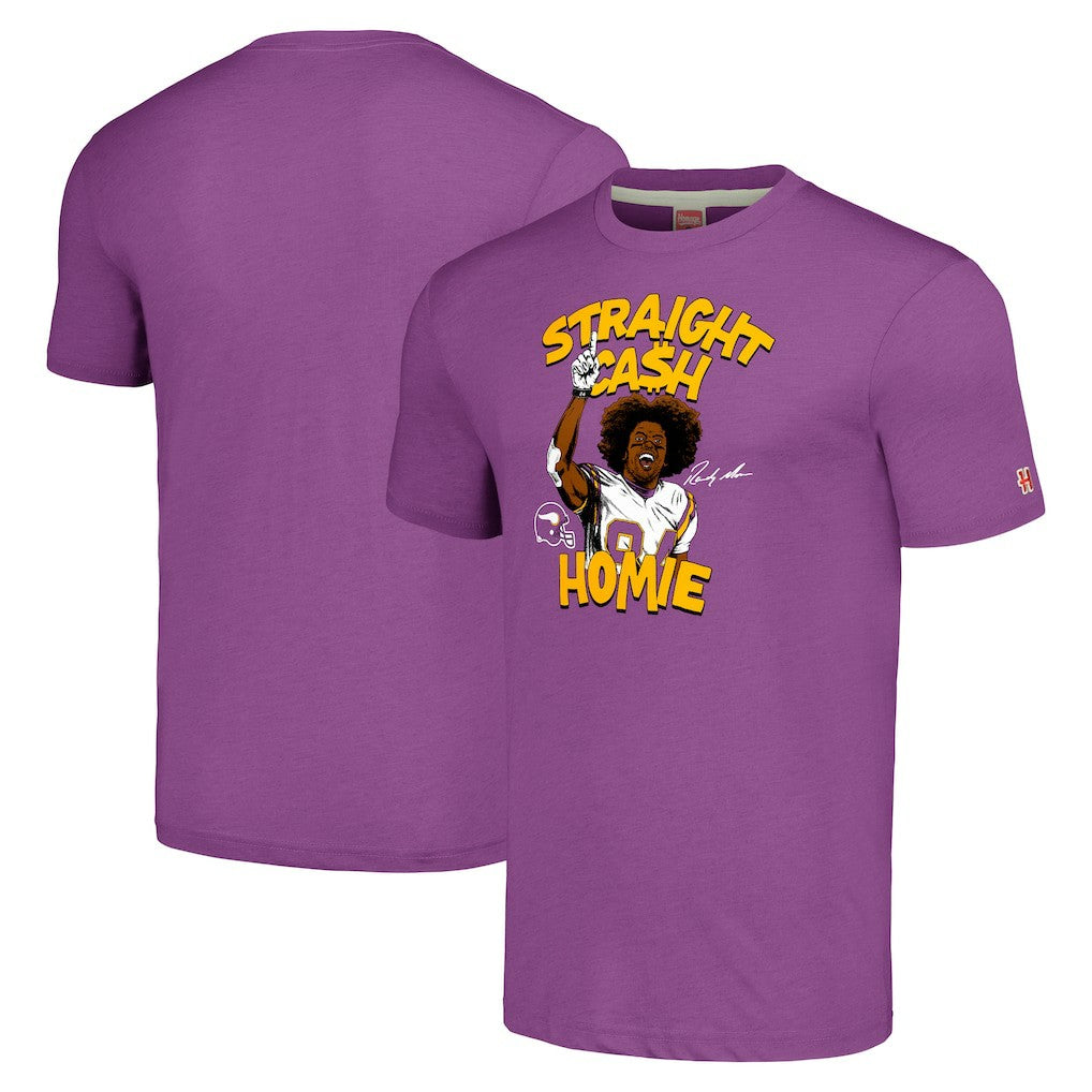 Minnesota Vikings  Randy Moss  Unisex Homage Caricature Retired Player Tri-Blend T-Shirt