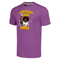 Minnesota Vikings  Randy Moss  Unisex Homage Caricature Retired Player Tri-Blend T-Shirt