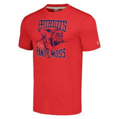 New England Patriots  Randy Moss  Homage Unisex Caricature Retired Player Tri-Blend T-Shirt