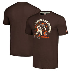 Cleveland Browns  Joe Thomas  Homage Unisex Caricature Retired Player Tri-Blend T-Shirt