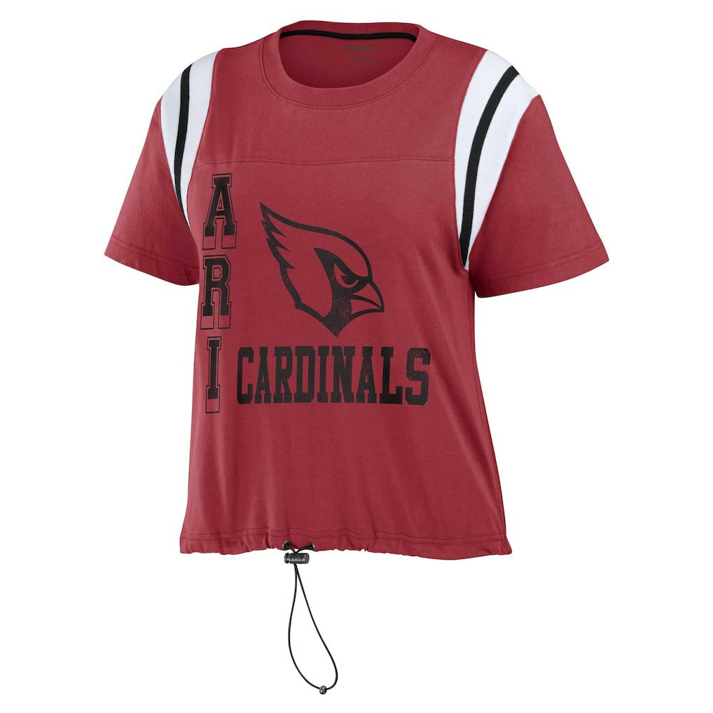 Arizona Cardinals  WEAR by Erin Andrews Women's Cinched Colorblock T-Shirt