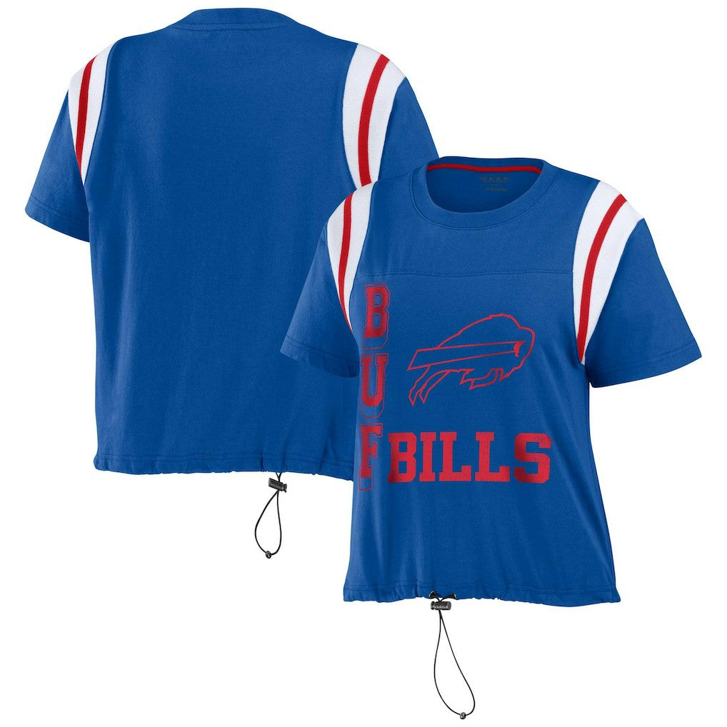 Buffalo Bills  WEAR by Erin Andrews Women's Cinched Colorblock T-Shirt