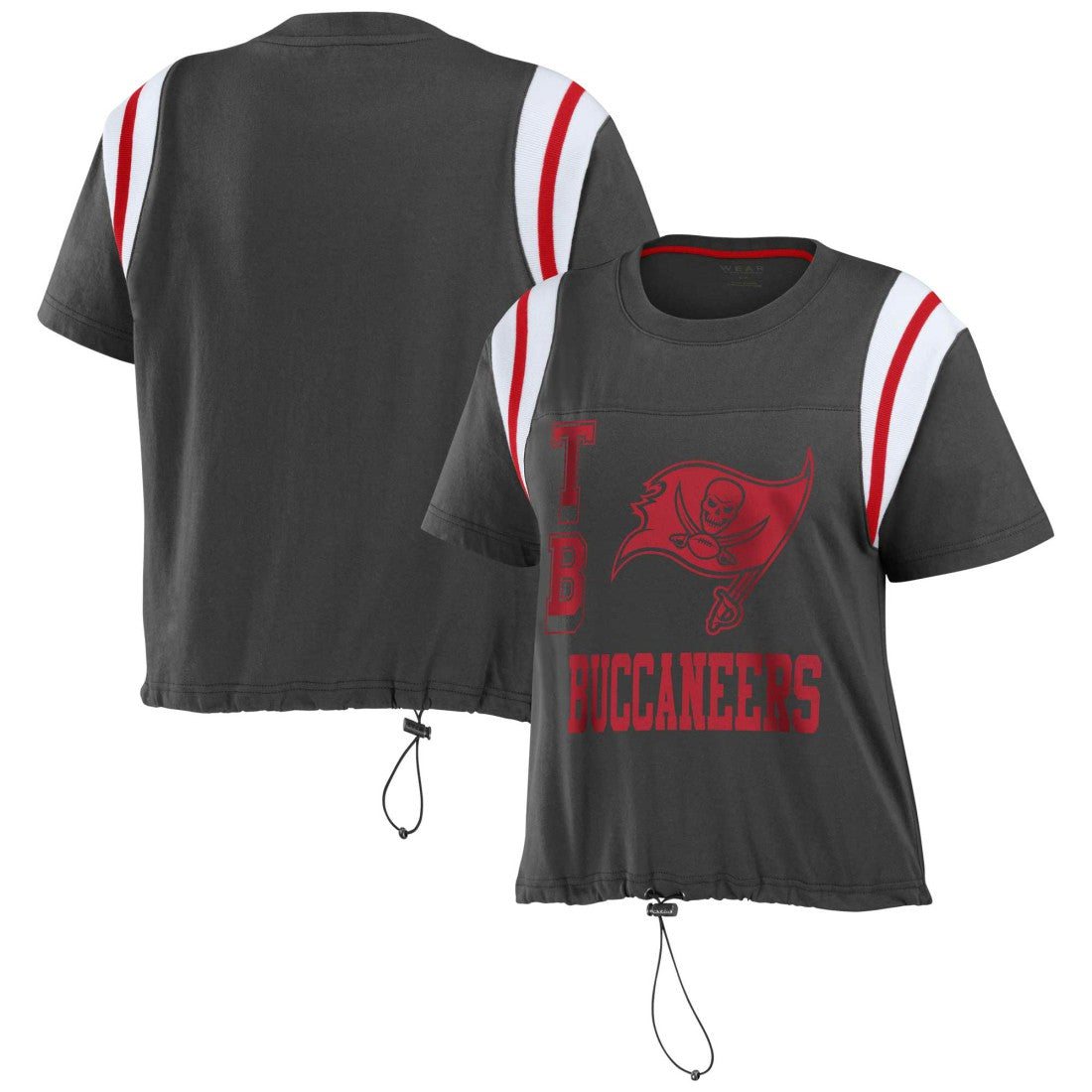 Tampa Bay Buccaneers  WEAR by Erin Andrews Women's Cinched Colorblock T-Shirt