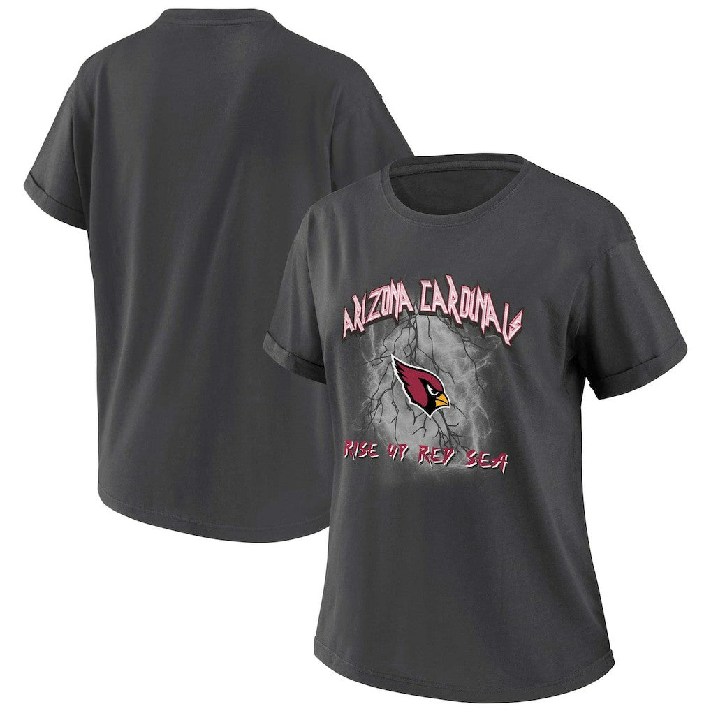 Arizona Cardinals  WEAR by Erin Andrews Women's Boyfriend T-Shirt