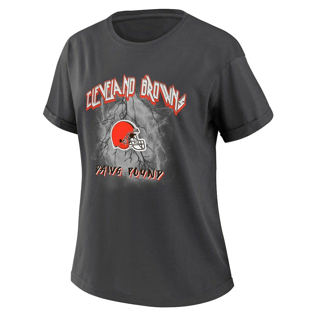 Cleveland Browns  WEAR by Erin Andrews Women's Boyfriend T-Shirt