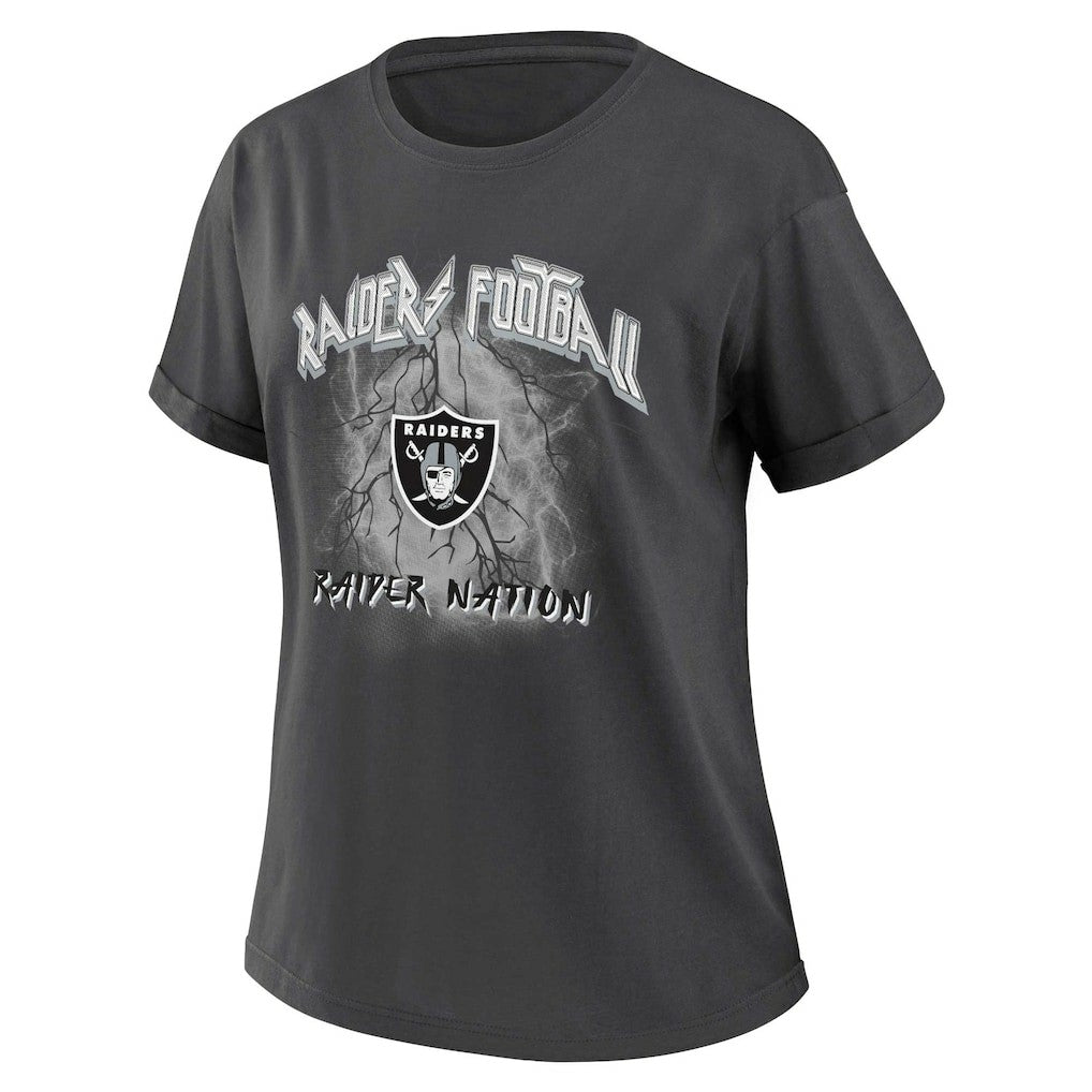 Las Vegas Raiders  WEAR by Erin Andrews Women's Boyfriend T-Shirt
