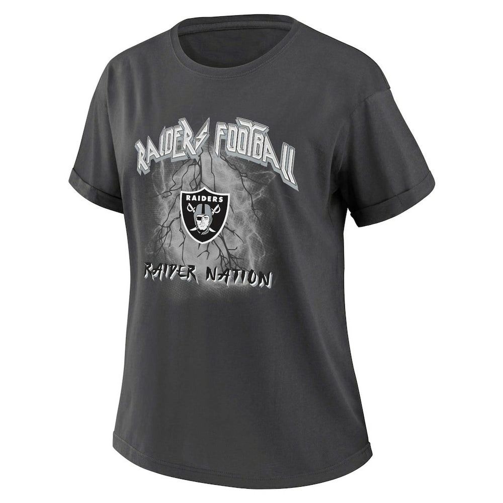 Las Vegas Raiders  WEAR by Erin Andrews Women's Boyfriend T-Shirt