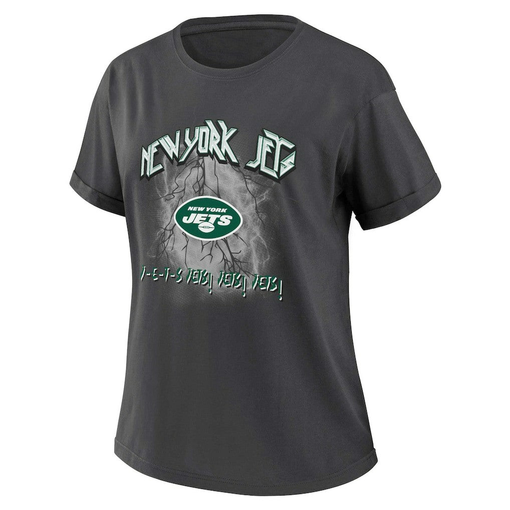 New York Jets  WEAR by Erin Andrews Women's Boyfriend T-Shirt